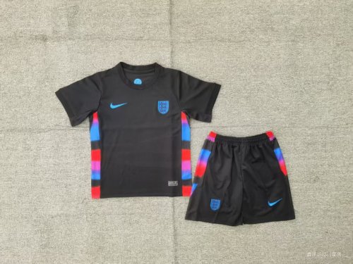 Youth Uniform Kids Kit England 2025 Away Soccer Jersey Shorts Child Football Set
