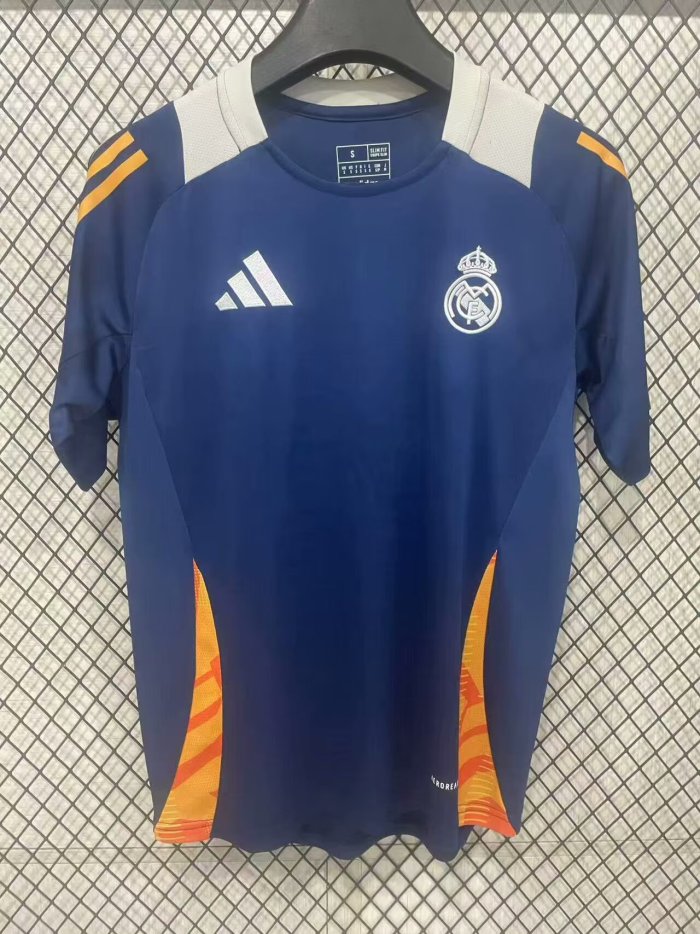 Real Madrid 2025-2026 Blue Soccer Training Jersey Real Football Shirt
