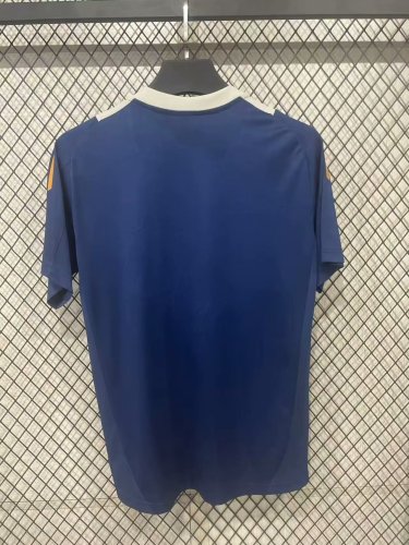 Real Madrid 2025-2026 Blue Soccer Training Jersey Real Football Shirt