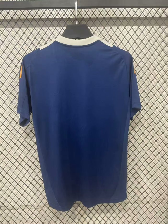 Real Madrid 2025-2026 Blue Soccer Training Jersey Real Football Shirt
