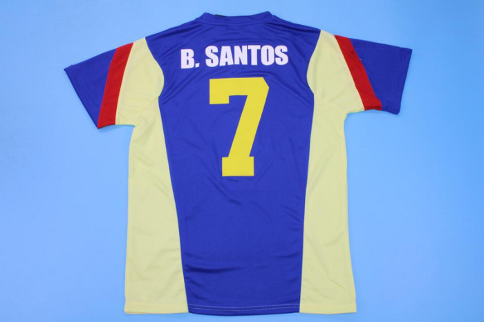 Retro Jersey 1993-1994 Club America Aguilas B.SANTOS 7 Home Soccer Jersey Vintage Football Shirt