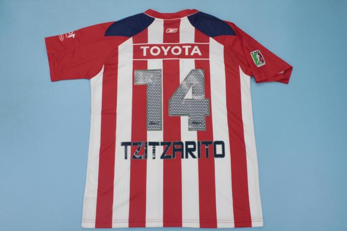 Retro Jersey 2006-2007 Chivas TZITZARITO 14 Home Soccer Jersey Vintage Football Shirt