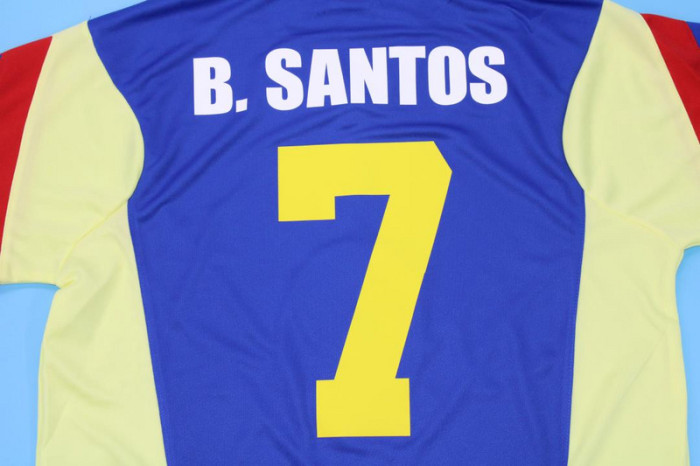 Retro Jersey 1993-1994 Club America Aguilas B.SANTOS 7 Home Soccer Jersey Vintage Football Shirt