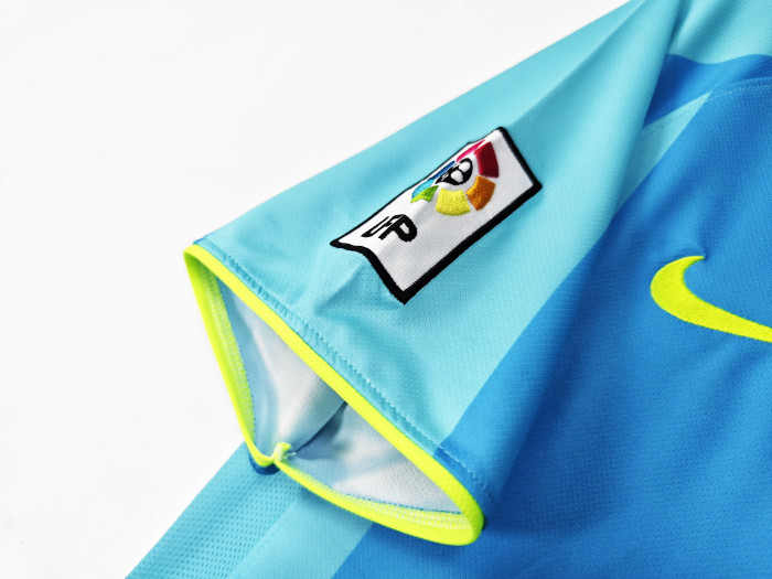 with LFP Patch Retro Jersey 2007-2008 Barcelona Away Soccer Jersey Vintage Camisetas de Futbol