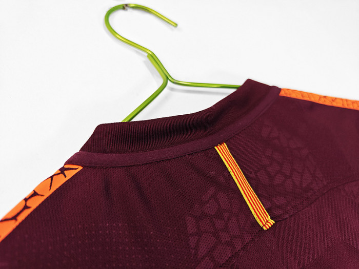 Retro Jersey 2017-2018 Barcelona Third Away Maroon Soccer Jersey Vintage Football Shirt