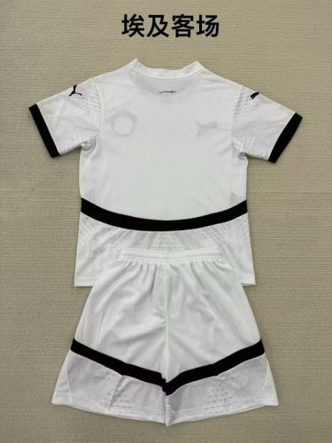 Adult Uniform 2025 Egypt Away White Soccer Jersey Shorts Men's Football Kit