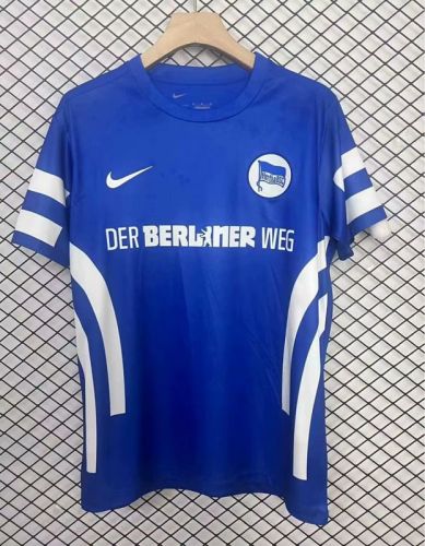 Fan Version 2024-2025 Hertha Berliner Blue Special Edition Soccer Jersey Football Shirt