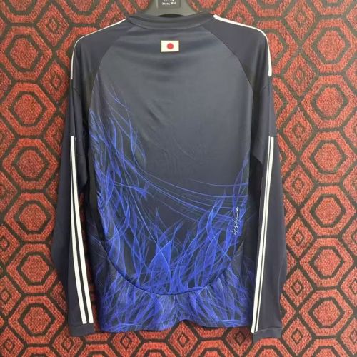 Long Sleeve Japan 2024-2025 Y-3 Home Soccer Jersey Football Shirt