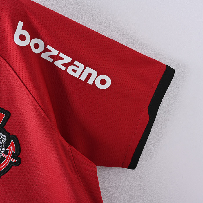 Retro Jersey 2011-2012 Corinthians Away Red Vintage Soccer Jersey