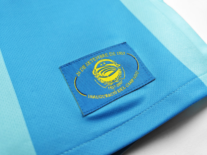 with LFP Patch Retro Jersey 2007-2008 Barcelona Away Soccer Jersey Vintage Camisetas de Futbol