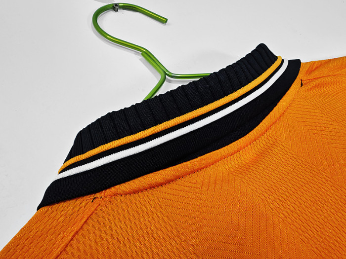 Retro Jersey 1999-2000 Valencia Away Orange Soccer Jersey Vintage Football Shirt
