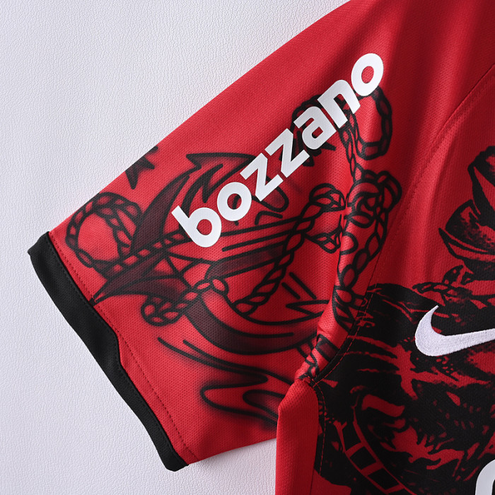 Retro Jersey 2011-2012 Corinthians Away Red Vintage Soccer Jersey