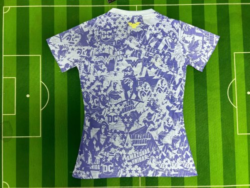 Women 2025-2026 Tigres White/Purple Soccer Training Jersey Girl Football Shirt