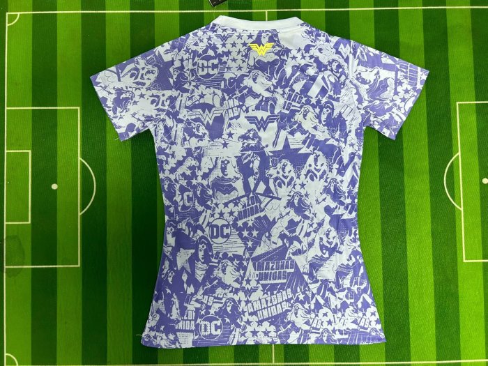 Women 2025-2026 Tigres White/Purple Soccer Training Jersey Girl Football Shirt