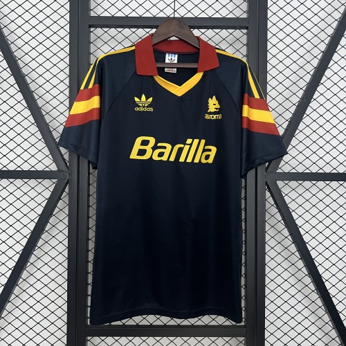 Retro Jersey 1991-1992 As Roma Third Away Soccer Jersey Vintage Football Shirt