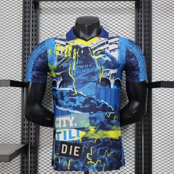 Player Version Manchester City 2025-2026 Blue Special Edition Soccer Jersey Man City Football Shirt