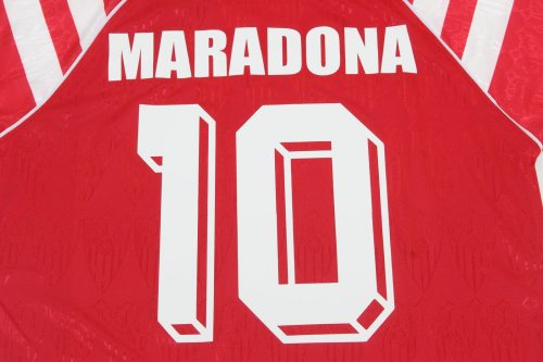 Retro Jersey 1992-1993 Sevilla MARADONA 10 Home Soccer Jersey Vintage Football Shirt