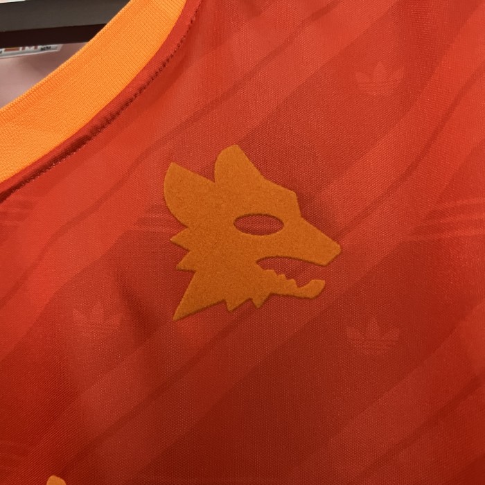 Retro Jersey 1992-1994 As Roma Third Away Orange Soccer Jersey Vintage Football Shirt