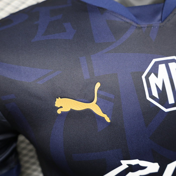 Player Version 2024-2025 Monterrey Third Away Dark Blue Soccer Jersey Menterrey Football Shirt
