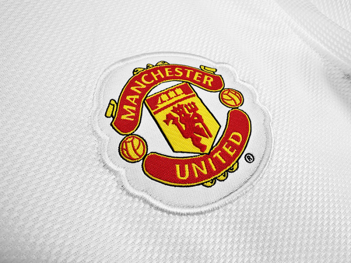 Retro Jersey Long Sleeve 2008-2009 Manchester United Away White Soccer Jersey Vintage Football Shirt