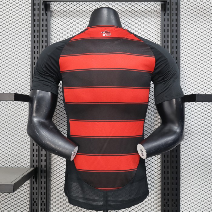 without Sponor Logo Player Version 2024-2025 Flamengo Home Soccer Jersey Football Shirt
