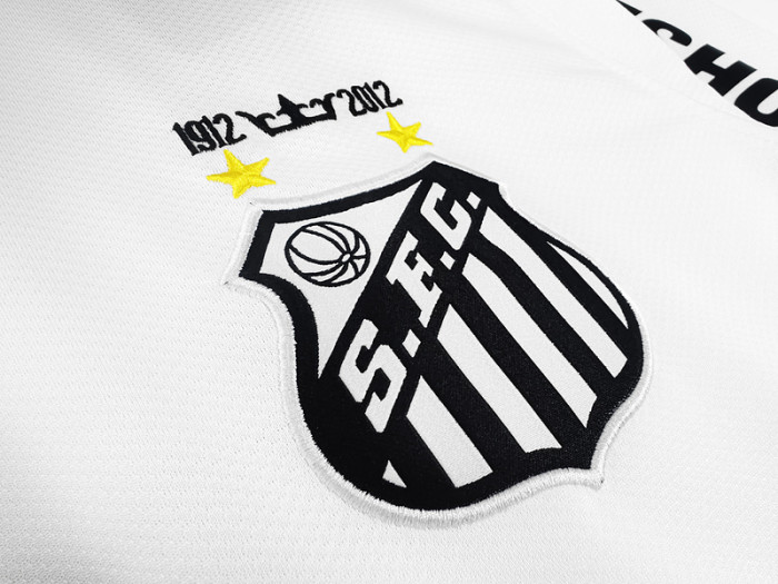 Long Sleeve Retro Jersey 2012-2013 Santos Home Soccer Jersey Vintage Football Shirt