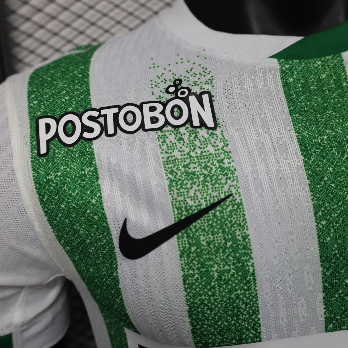 Player Version 2025-2026 Atletico Nacional de Medellin Home Soccer Jersey