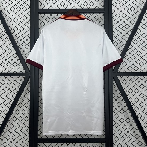 Retro Jersey 1992-1994 As Roma Away White Soccer Jersey Vintage Football Shirt