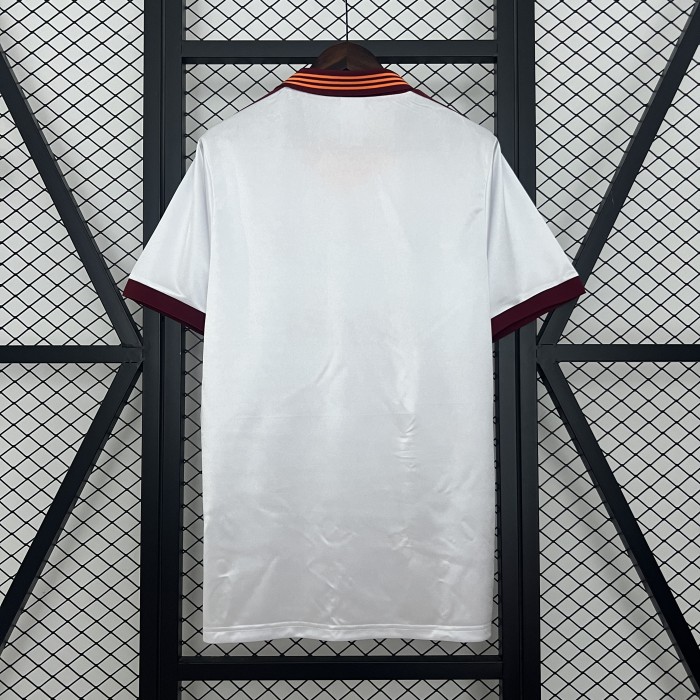 Retro Jersey 1992-1994 As Roma Away White Soccer Jersey Vintage Football Shirt