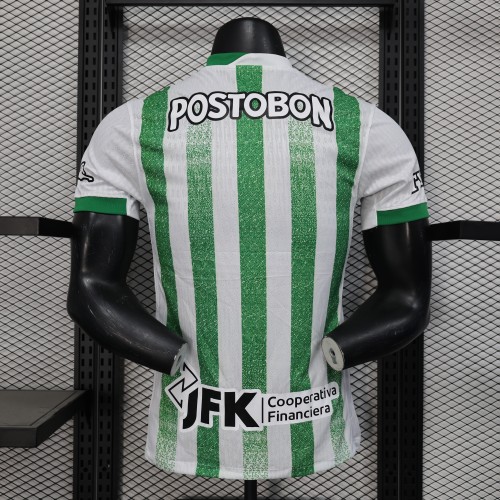 Player Version 2025-2026 Atletico Nacional de Medellin Home Soccer Jersey