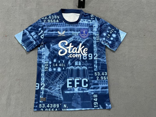 Fan Version 2024-2025 Everton Blue Special Edition Soccer Jersey Football Shirt