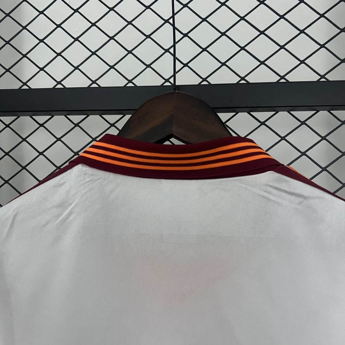 Retro Jersey 1992-1994 As Roma Away White Soccer Jersey Vintage Football Shirt