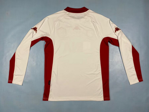 Retro Jersey Long Sleeve As Roma 2001-2002 Away Soccer Jersey Vintage Football Shirt