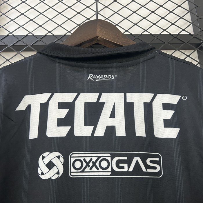 Fans Version 2024-2025 Monterrey Third Away Black Soccer Jersey Menterrey Football Shirt