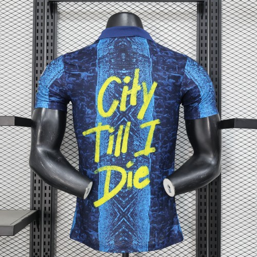 Player Version Manchester City 2025-2026 Blue Special Edition Soccer Jersey Man City Football Shirt