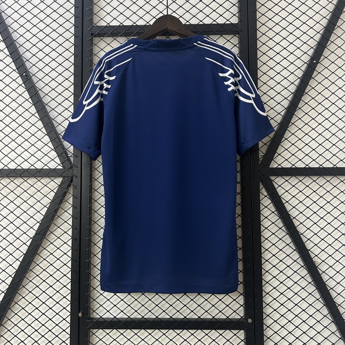 Fan Version 2024-2025 PSG 4th Away Blue Soccer Jersey Paris Football Maillot