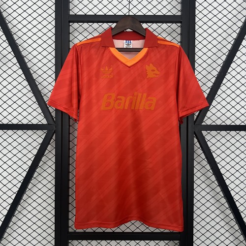 Retro Jersey 1992-1994 As Roma Third Away Orange Soccer Jersey Vintage Football Shirt