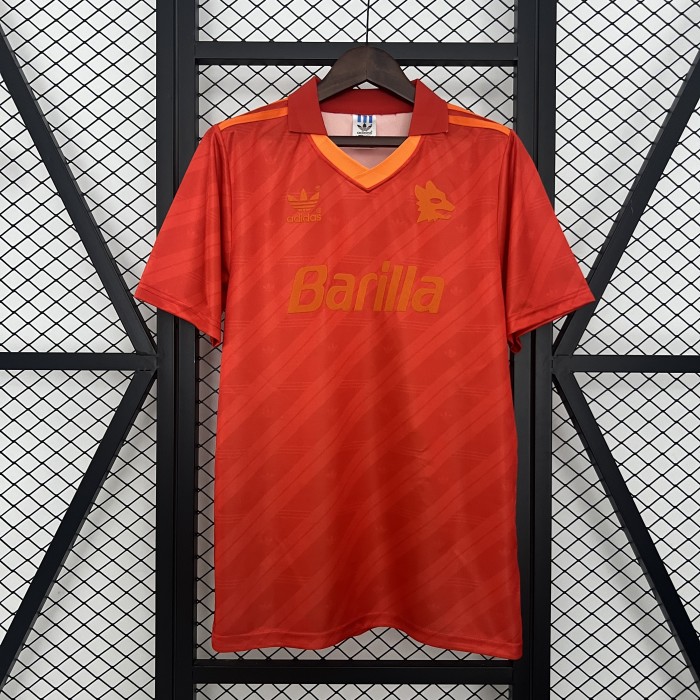 Retro Jersey 1992-1994 As Roma Third Away Orange Soccer Jersey Vintage Football Shirt