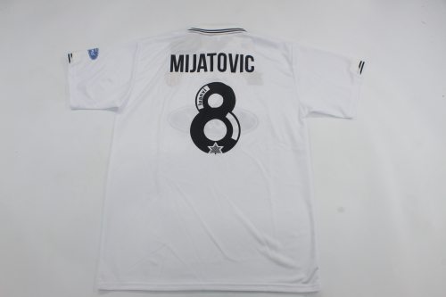 Retro Jersey 1995-1996 Valencia MIJATOVIC 8 Home Soccer Jersey Vintage Football Shirt