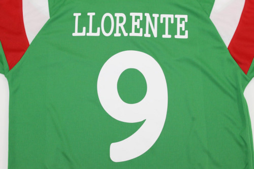 Retro Jersey 2011-2012 Athletic Bilbao LLORENTE 9 Away Green Vintage Soccer Jersey Football Shirt