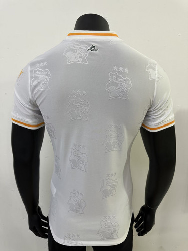 Player Version 2025 Ivory Coast Away Football Shirt Côte d'Ivoire White Soccer Jersey