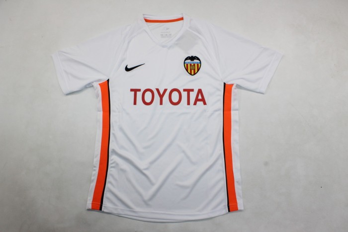 with LFP Patch Retro Jersey 2006-2007 Valencia DAVID VILLA 7 Home Soccer Jersey Vintage Football Shirt