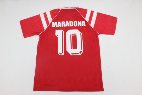 Retro Jersey 1992-1993 Sevilla MARADONA 10 Home Soccer Jersey Vintage Football Shirt