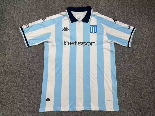 Fan Version 2025-2026 Argentina Racing Club Home Soccer Jersey Football Shirt