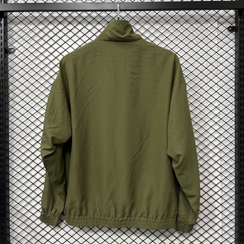 AD 2025 Green Soccer Windbreaker Jacket Football Jacket