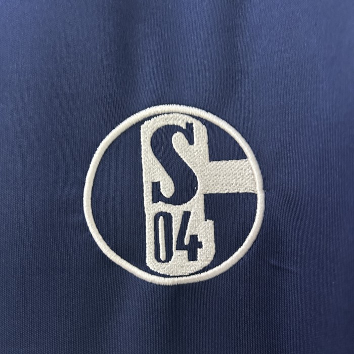 Retro Jersey 2010-2011 Schalke 04 Away Dark Blue Soccer Jersey Vintage Football Shirt