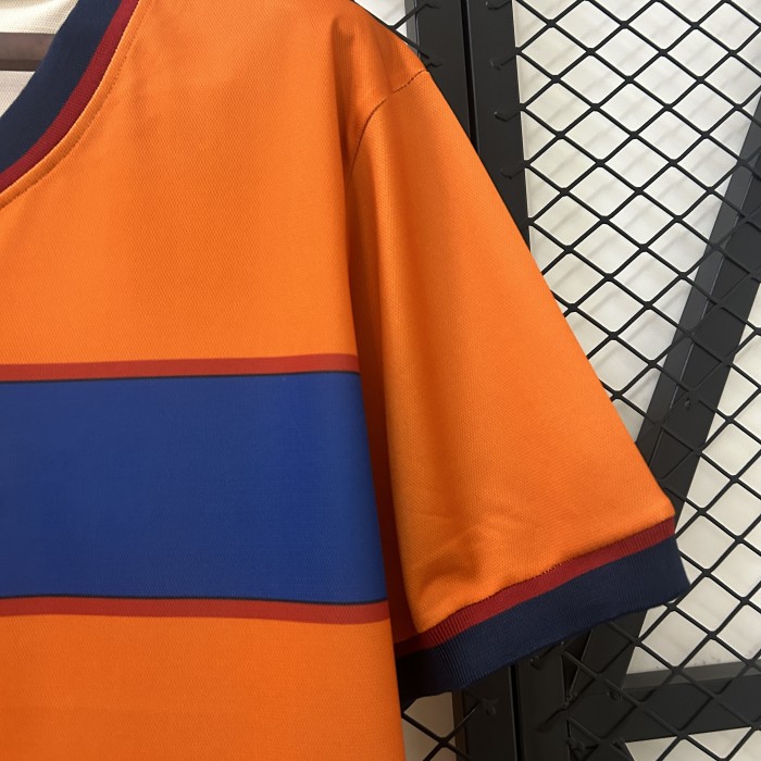 Retro Jersey 1998-2000 Barcelona Third Away Orange Soccer Jersey Vintage Football Shirt