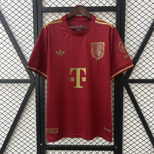 Fan Version 2024-2025 Bayern Munich 125th Anniversary Soccer Jersey Bayern Munchen Red Football Shirt
