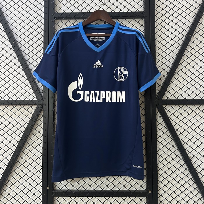 Retro Jersey 2010-2011 Schalke 04 Away Dark Blue Soccer Jersey Vintage Football Shirt