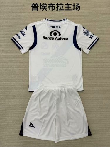 Adult Uniform 2024-2025 Puebla Home Soccer Jersey Shorts Men's Football Kit
